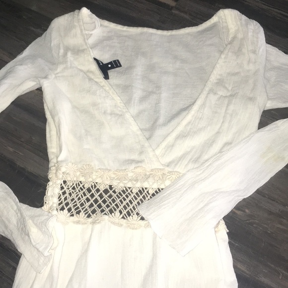 Aqua Daisy trim dress low back sz S - Picture 4 of 7